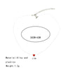 ZYZQ Red Heart Necklace Cute Romantic Simple Daily Wear Necklace Euro Style Simple Birthday Gift Accessories Jewel Sale