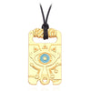 Zelda Breath of the Wild Zinc Alloy 2 Color Rope Pendant Necklace Punk Demon Eyes Sweater Chain Necklace Unisex Gifts Jewelry