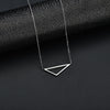 2020 New Cute Simple Gold Color Triangle Pendant Necklace Choker Collier Femme Geometric Chockers Necklaces for Women