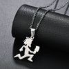 2020 New Gold Silver Color Stainless Steel Runing Sport Necklace Men Women GYM Fitness Choker Necklaces Statement Jewelry