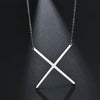 2020 Silver Color Initial Letter Necklace Choker Women A-Z Shape Classic Alphabet Letter Necklaces Stainless Steel Jewelry