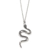 Zinc Alloy Punk Style Animal Snake Viper Cobra Pendant Chain Collar Necklace Women Men Gift Jewelry