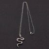 Zinc Alloy Punk Style Animal Snake Viper Cobra Pendant Chain Collar Necklace Women Men Gift Jewelry