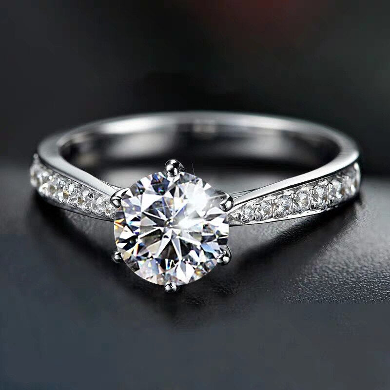 Zircon Adjustable Rings For Women 925 Stamp Silver Color Wedding Ring  Jewelry 2022 Trend GaaBou Jewellery