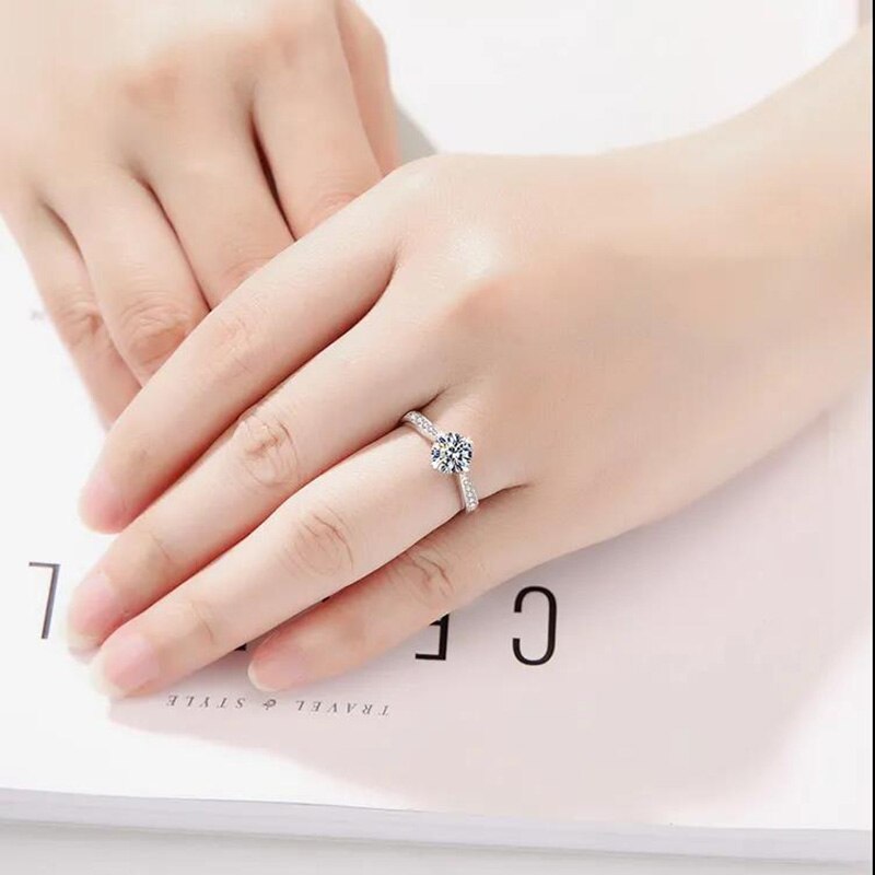 Zircon Adjustable Rings For Women 925 Stamp Silver Color Wedding Ring  Jewelry 2022 Trend GaaBou Jewellery