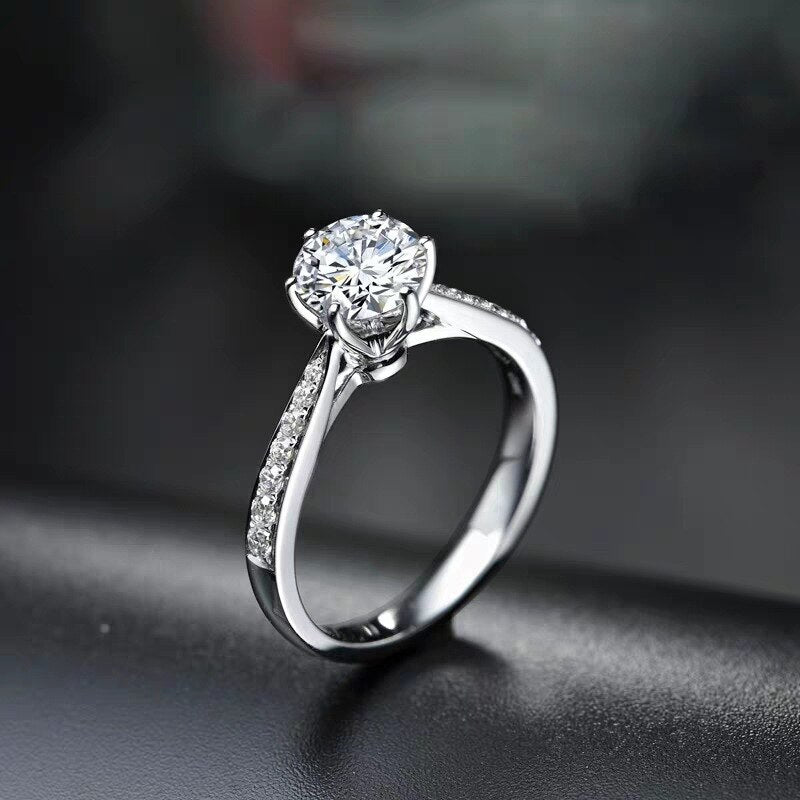 Zircon Adjustable Rings For Women 925 Stamp Silver Color Wedding Ring  Jewelry 2022 Trend GaaBou Jewellery