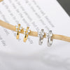 Zircon Butterfly Earrings For Women Girls Mini Stainless Steel Hoop Earrings 2023 Trend Korean Jewelry pendientes