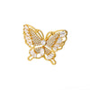 Zircon Butterfly Rings for Women Open Adjustable Stainless Steel Shiny Finger Ring 2023 Trend Wedding Couple Jewelry anillos