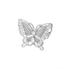Zircon Butterfly Rings for Women Open Adjustable Stainless Steel Shiny Finger Ring 2023 Trend Wedding Couple Jewelry anillos