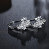 Zircon Cross Earrings For Women 925 Stamp Silver Color Hoop Earrings Retro  Jewelry 2022 Accessories