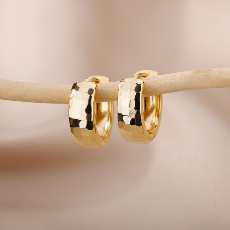 Zircon Flower Hoop Earrings for Women Stainless Steel Gold Color Earrings 2023 Trend Korean Wedding Couple Jewerly Gift femme