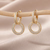 Zircon Heart Drop Earrings for Women Stainless Steel Couple Earrings 2023 Trend French Romantic Jewelry boucle oreille femme