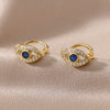 Zircon Heart Drop Earrings for Women Stainless Steel Couple Earrings 2023 Trend French Romantic Jewelry boucle oreille femme