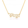 Zircon Letter Constellation Necklace For Women Stainless Steel Gold 12 Zodiac Necklaces Choker Alphabet Jewelry Bijoux Femme BFF