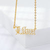 Zircon Letter Constellation Necklace For Women Stainless Steel Gold 12 Zodiac Necklaces Choker Alphabet Jewelry Bijoux Femme BFF