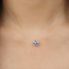 Zircon Pendant Shiny Choker For Women Fishline Necklace Jewelry Transparent Invisible Line Fashion