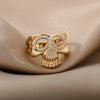 Zircon Skull Rings For Women Gold Plated Stainless Steel Ring 2023 Trend Wedding Couple Aesthetic Jewelry anillos mujer