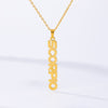 Zodiac Necklace For Women Stainless Steel Letters Pendant Choker Constellation Jewelry Aries Gemini Cancer Friend Necklace