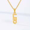 Zodiac Necklace For Women Stainless Steel Letters Pendant Choker Constellation Jewelry Aries Gemini Cancer Friend Necklace