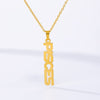 Zodiac Necklace For Women Stainless Steel Letters Pendant Choker Constellation Jewelry Aries Gemini Cancer Friend Necklace