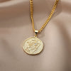 Zodiac Sign Necklace For Women Stainless Steel 12 Constellation Round Pendant Necklaces Gemini Scorpio Aquarius Choker Jewerly