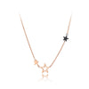 ZooMango Trendy Office Style Stainless Steel Geometric Star Charm Choker Necklace Beach Party Pendant Necklace For Women ZN20210