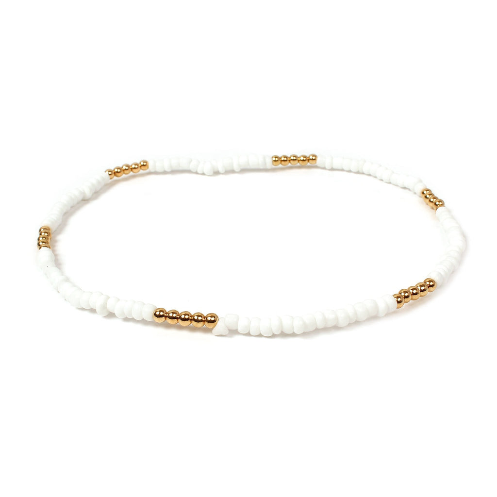 Zuowen Handmade Beaded Elastic Choker Necklace Bohemian Colorful Beads Chain Necklaces for Women Summer Jewelry