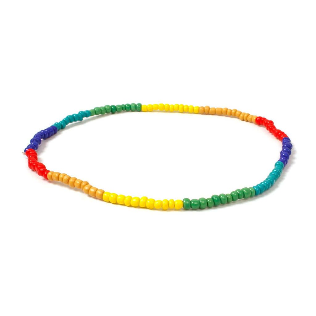 Zuowen Handmade Beaded Elastic Choker Necklace Bohemian Colorful Beads Chain Necklaces for Women Summer Jewelry