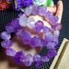 amethyst faceted 13*18mm baroque bracelet 7.5inch   beads nature gemstone