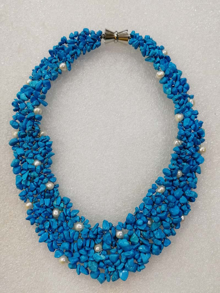 amethyts/turquoise/red coral pearl baroque necklace 18inch   beads nature woman 2020
