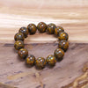 bamboo agate round 8/10/12/14/16mm bracelet 7.5inch   beads nature freeshipping gift