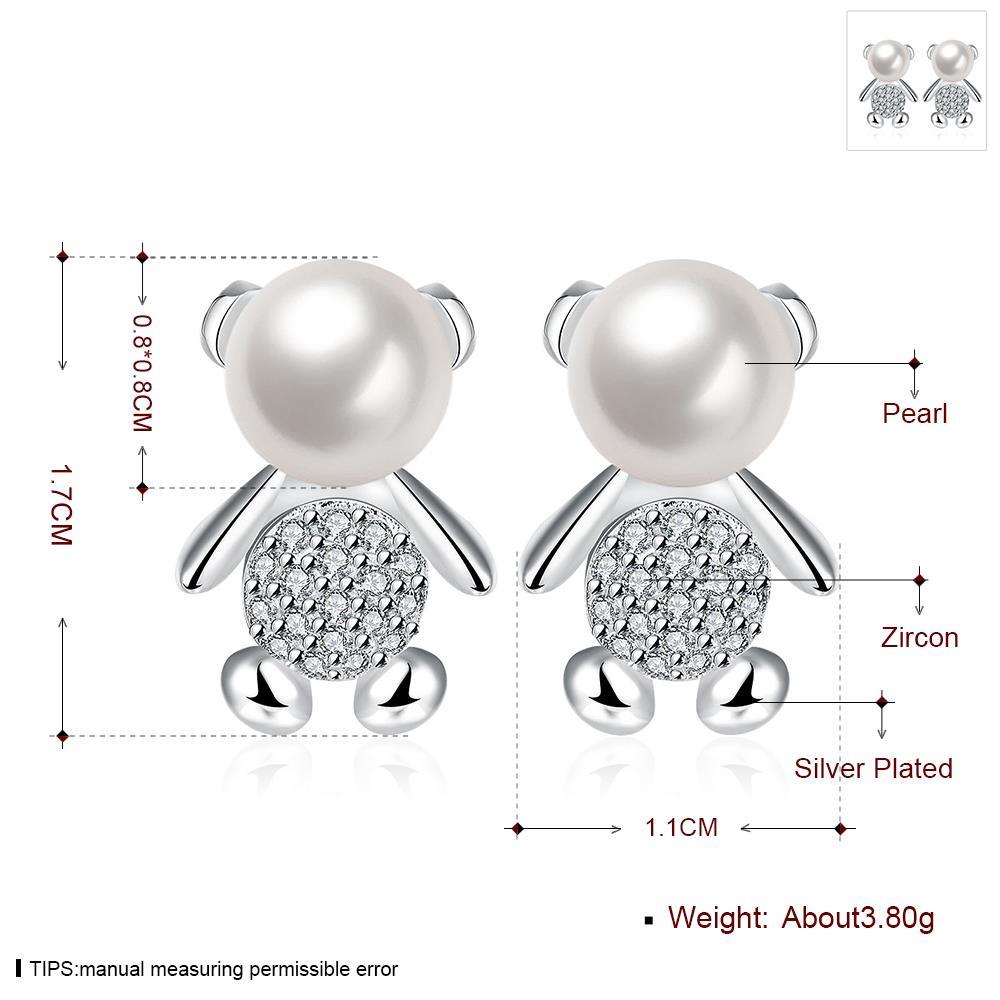 bear ohrstecker studs kolczyki pendientes oreja white perla en argent aliexpress cospl joyas bts style stud earrings