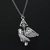 bijoux homme Deathly Hallows Pendant Necklace for women men Triangle Rotatable intermediate Resurrection Stone Long Necklaces