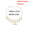 bls-miracle 2022 Boho Multi-level Golden Coin Pendant Waist Chain For Women Jewelry Belt Body Chains Party Gift Jewelry