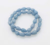 blue drop 12*8mm jade bracelet 7.5inch   beads nature