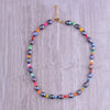 bohemian rainbow neclase women choker chaine femme jewelry sautoir femme long rosary stone freshwater pearl necklace jewelery