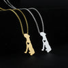 boxer dog necklace pet lovers pendant jewelry golden colors plated fast delivery