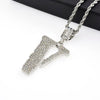 brand hip hop men's pendant full V word necklace jewelry