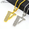 brand hip hop men's pendant full V word necklace jewelry