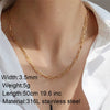 chain on the necklace Lobster clasp Gold Necklaces Linked Circle Necklaces for Women Minimalist Choker Necklace Jewelry 2022