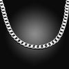 classic men's 925 Sterling Silver Necklace high quality Jewelry personality 16-24 inches 8MM necklace Christmas gifts