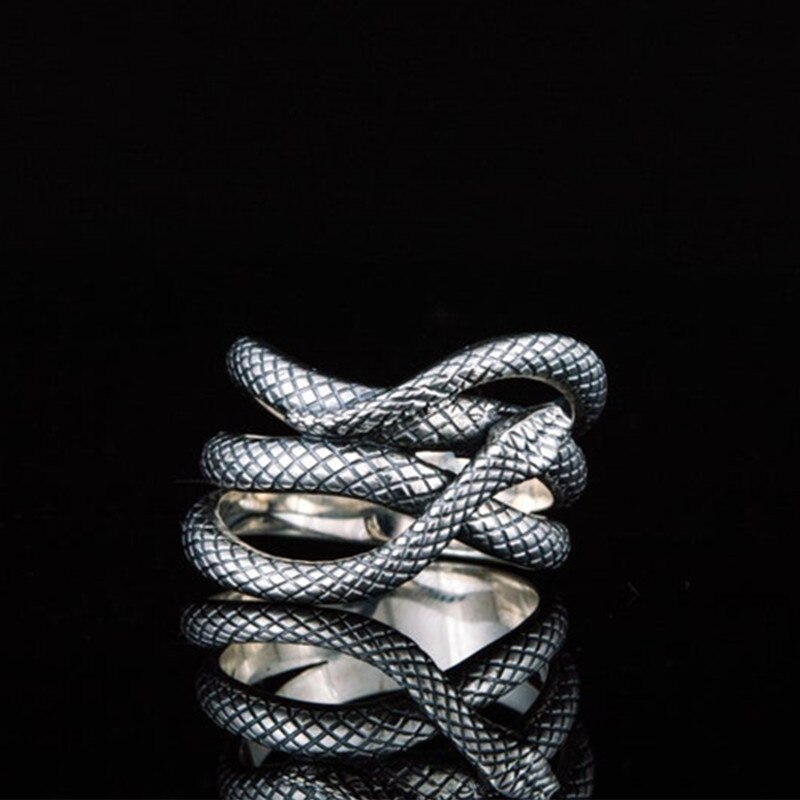 cmoonry  Snake Rings for Women Punk Style Antique Color Vintage Party Accessories Personality Female Ring Animal Jewelry
