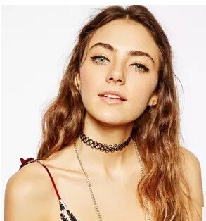 collares Vintage Stretch Tattoo Choker Necklace Punk Retro Gothic Elastic Pendants Necklaces for women christmas gift