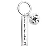 compass pattern design keychain engraved words pendant keyring no matter what