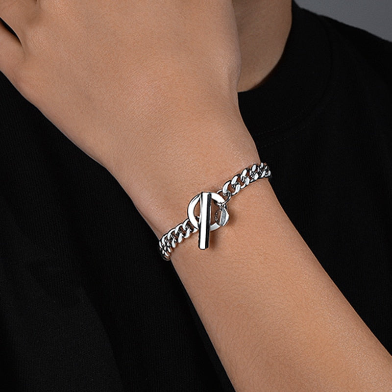 couples bracelet 316L Stainless Steel bracelet men Cuban Link Chain Bracelets for men Unisex Jewelry  2021 Gifts Bracelet men's