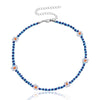 coxeer 1pc Bohemian Style Flowers Decor Choker  Adjustable Cute Bead Necklace Choker For Beach Travel Jewelry Accessories