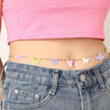 coxeer 1pc Waist Chain Creative Butterfly Sequin Decor Belly Chain Beach Travel Body Chain For Women Jewelry Accessories