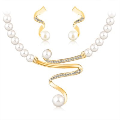 crystal jewelry sets women girls gold silver color african beads nigerian wedding bridal round necklace earrings jewellery set