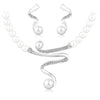 crystal jewelry sets women girls gold silver color african beads nigerian wedding bridal round necklace earrings jewellery set