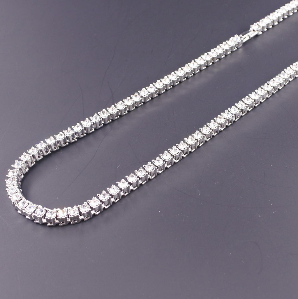 dancer singer designs gold silver color men women jewelry hip hop 1 row tennis necklace iced bling crystal rap cz chain